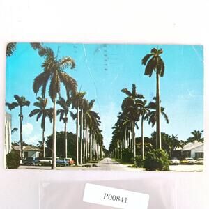 Delray Beach Florida 1970s Postcard FL PC 1974 Royal Palms Sea Breeze Ave